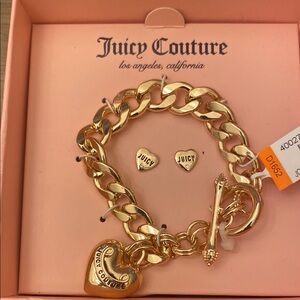 Juicy Couture Gold Chain-Link Bracelet